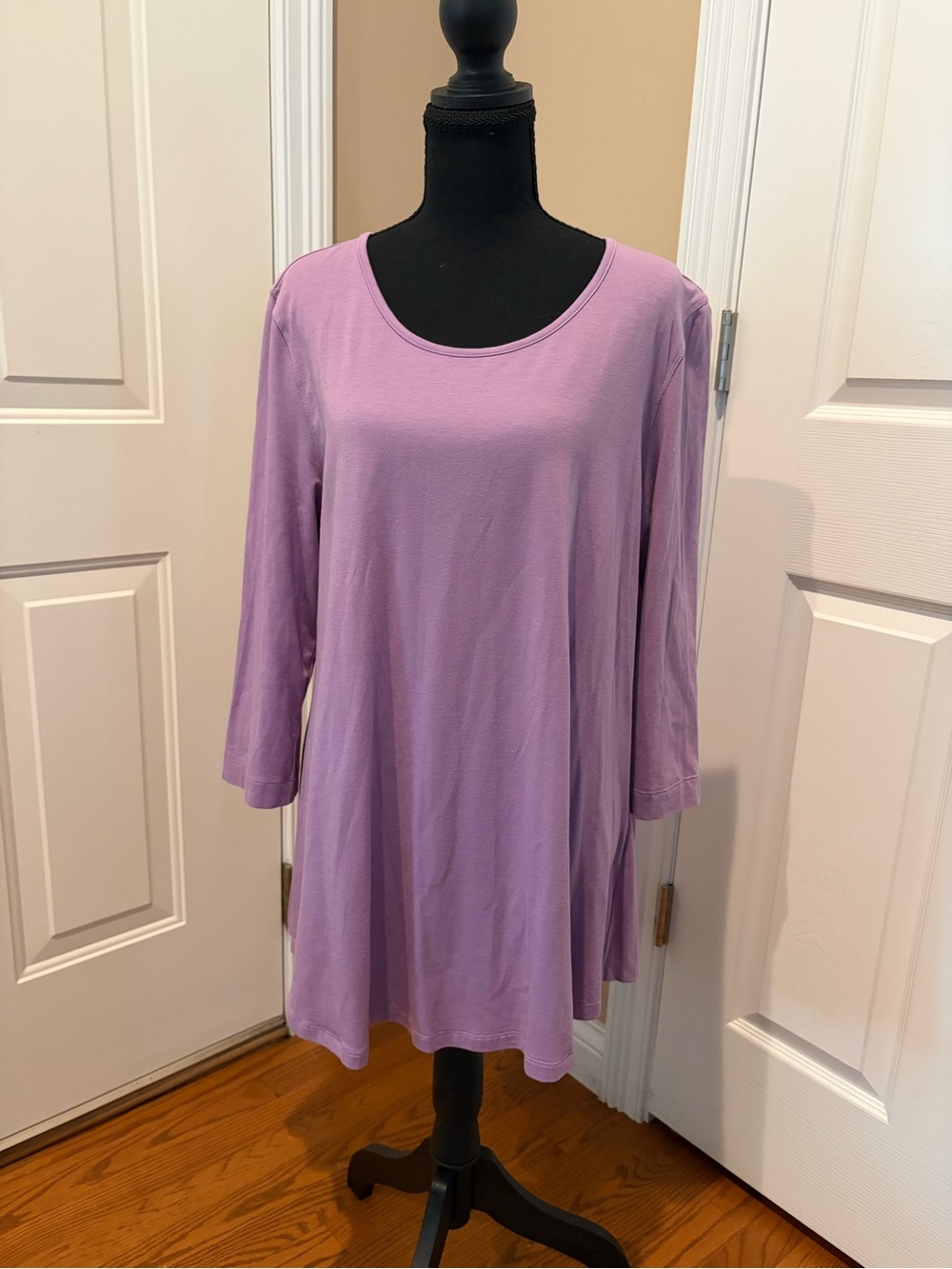 Multiples Lavender Scoop Neck Tunic